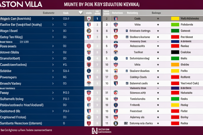 psg vs aston villa timeline